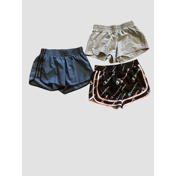 Lot of 3 Adidas Champion Women’s Dri-Fit Athletic Jogging Running Shorts XS-S - Picture 1 of 12